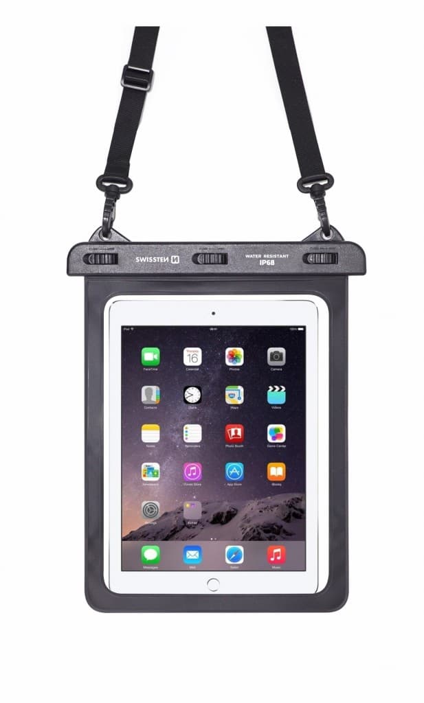 Vodotěsné pouzdro na tablet Swissten Waterproof 10,1" černé - náhled 4