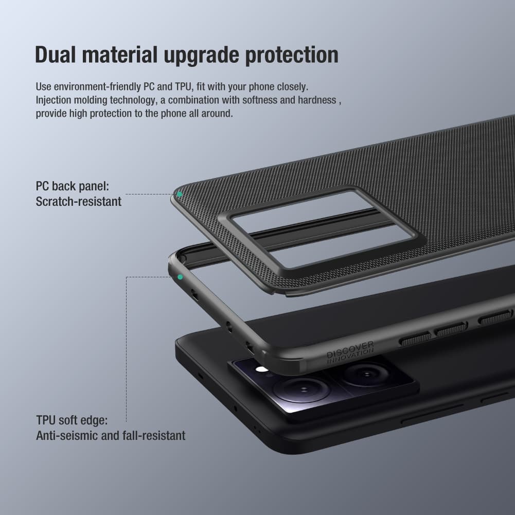 Nillkin Super Frosted PRO Zadní Kryt pro Xiaomi 13T/13T Pro Black - náhled 4