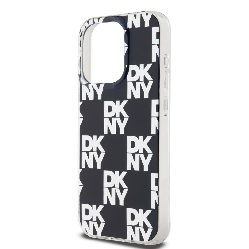 Zadní Kryt DKNY PC/TPU Checkered Pattern na iPhone 15 Pro černý - náhled 4