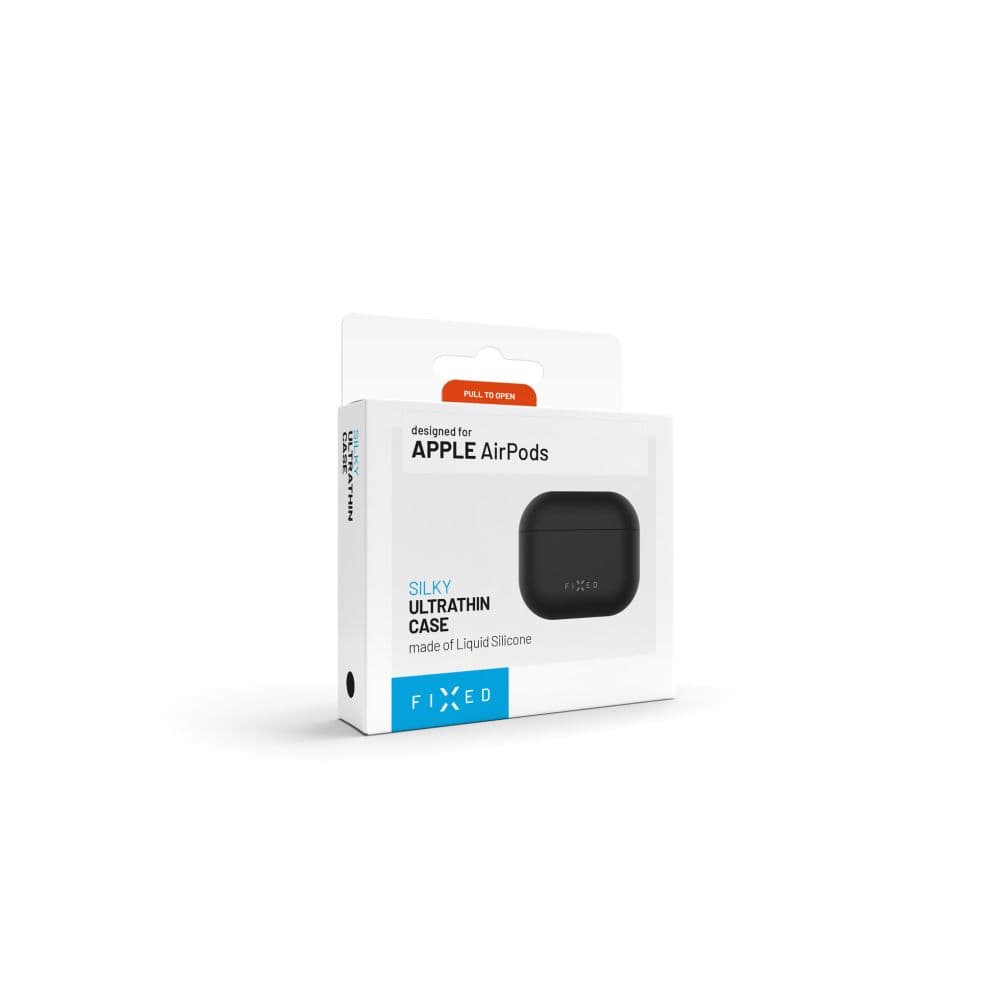 Ultratenké silikonové pouzdro FIXED Silky pro Apple AirPods Pro 3, černé - náhled 4