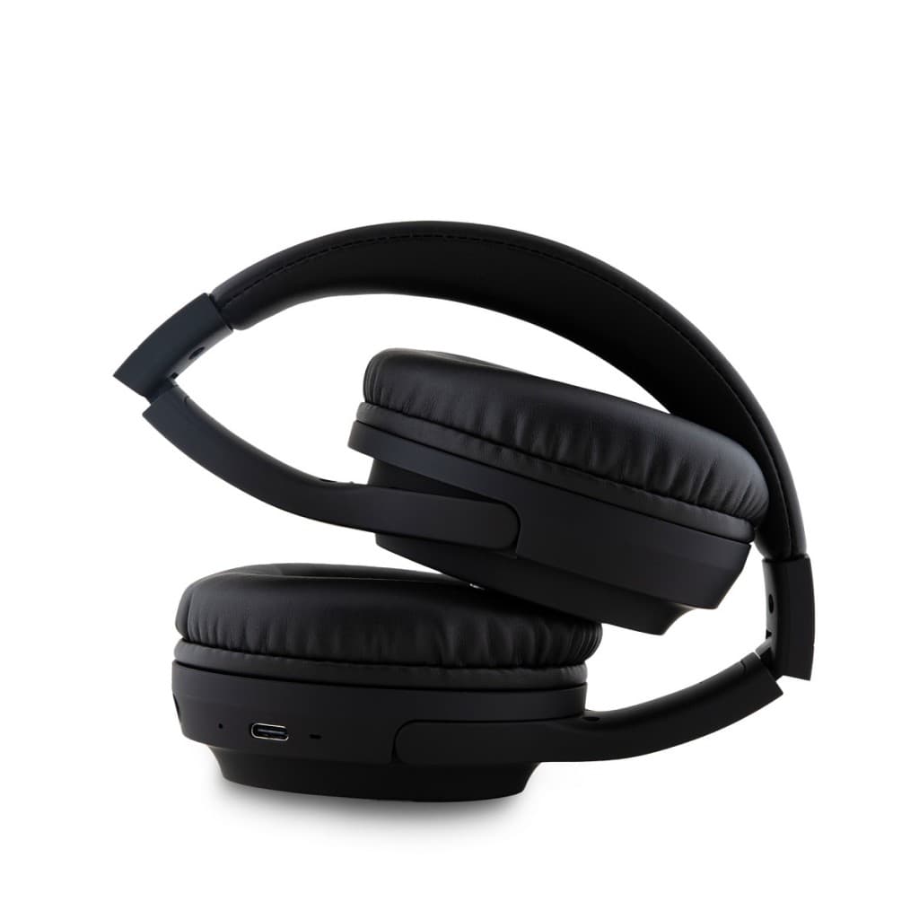 Bezdrátová sluchátka DKNY PU Leather Arch Logo Stereo černá - náhled 4