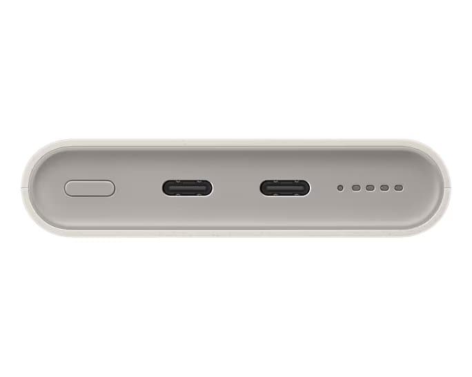 Powerbank EB-U2510XUE Samsung Bezdrátová 2x USB-C 25W 10000mAh Beige - náhled 4