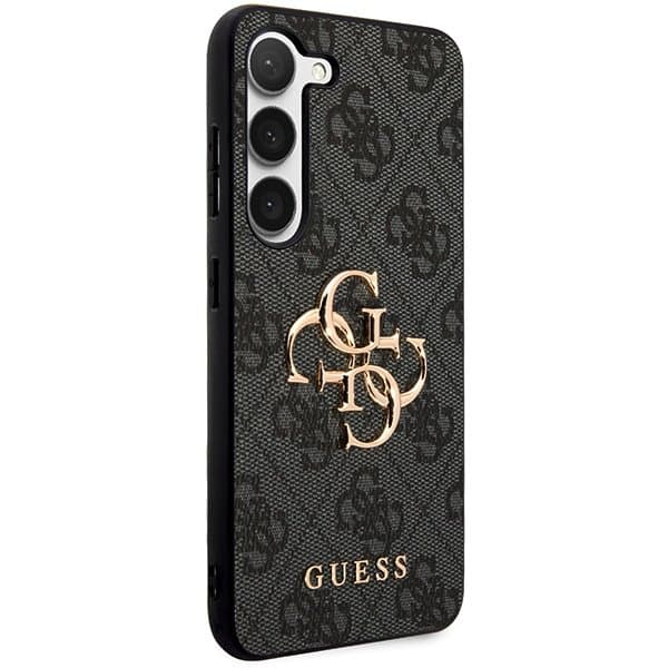Guess PU 4G Metal Logo Zadní Kryt pro Samsung Galaxy A55 5G Grey - náhled 4