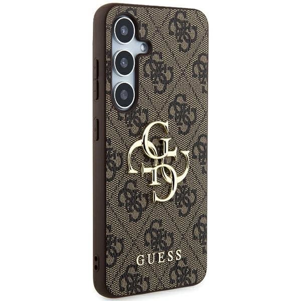 Guess PU 4G Metal Logo Zadní Kryt pro Samsung Galaxy A55 5G Brown - náhled 4