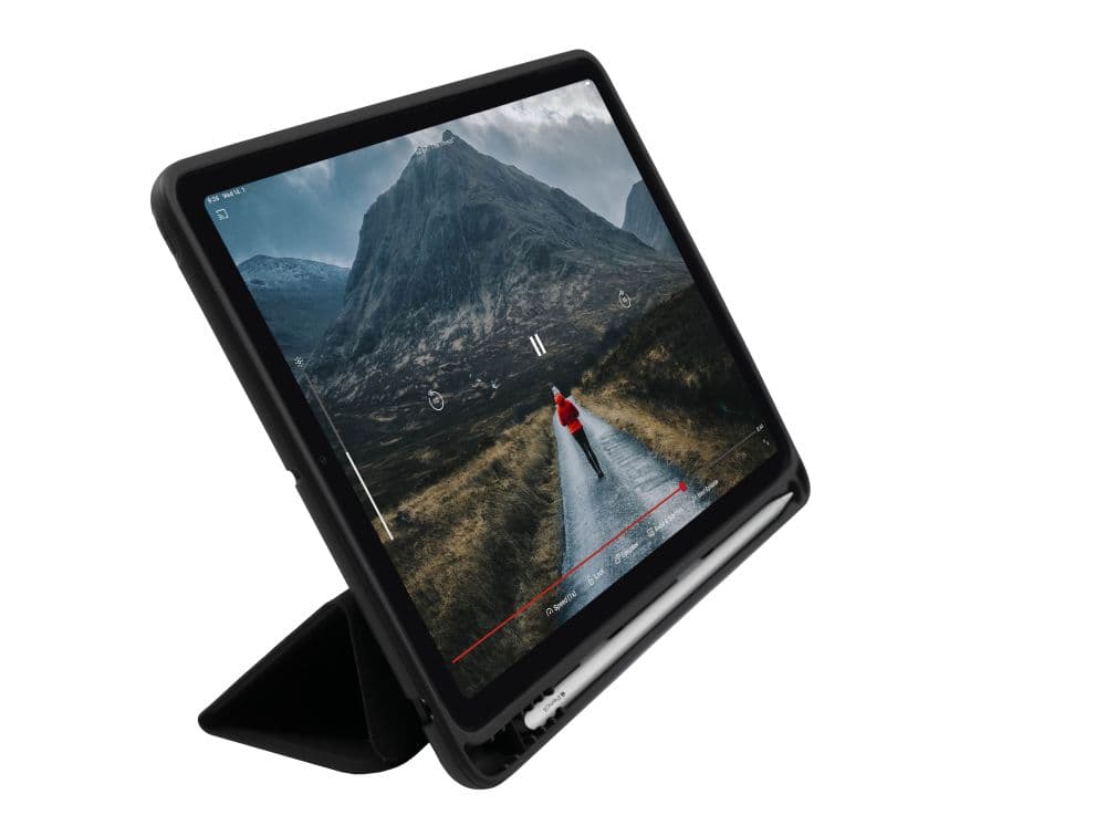 Pouzdro FIXED Padcover+ pro Apple iPad Pro 12,9" (2018-2022)/Air 13" (2024) se stojánkem a pouzdrem pro Pencil, černé - náhled 4