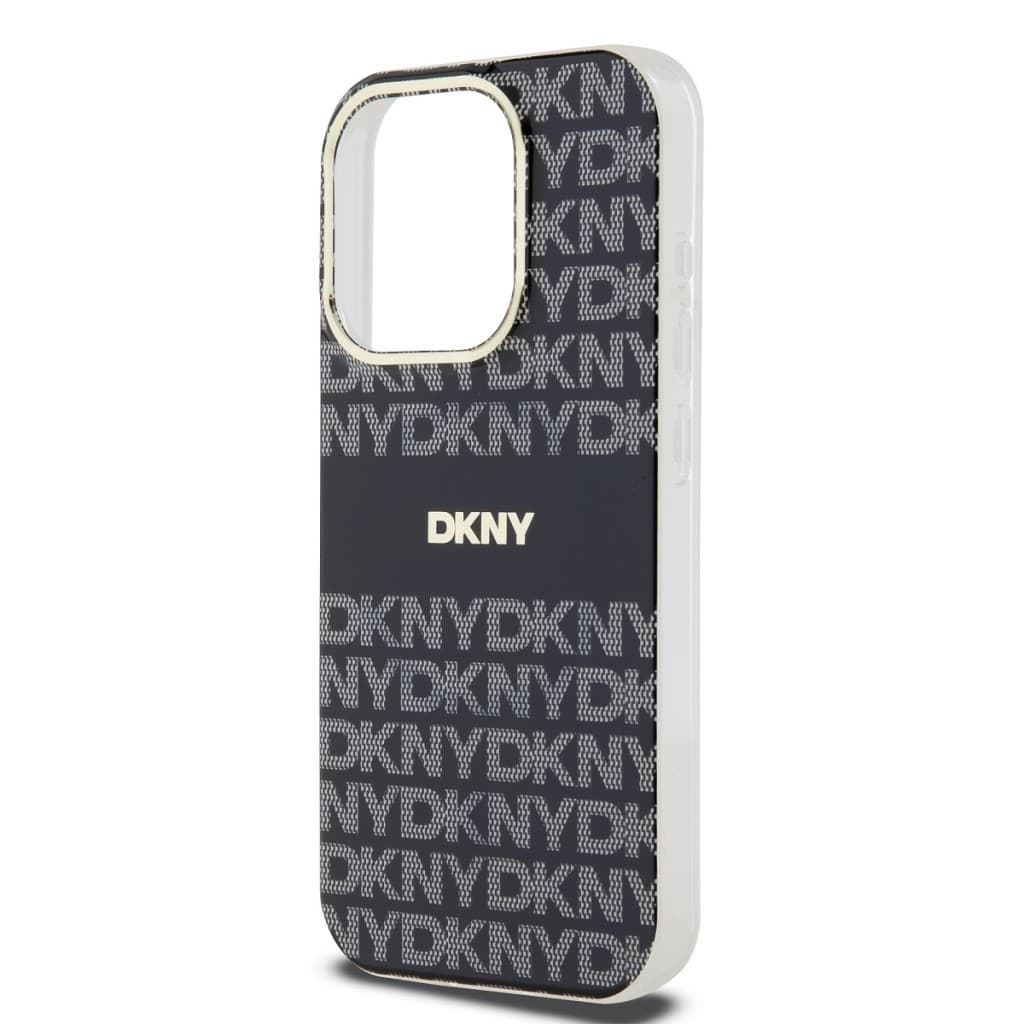 Zadní Kryt DKNY PC/TPU Repeat Pattern Tonal Stripe Magsafe pro iPhone 14 Pro Max Black - náhled 4