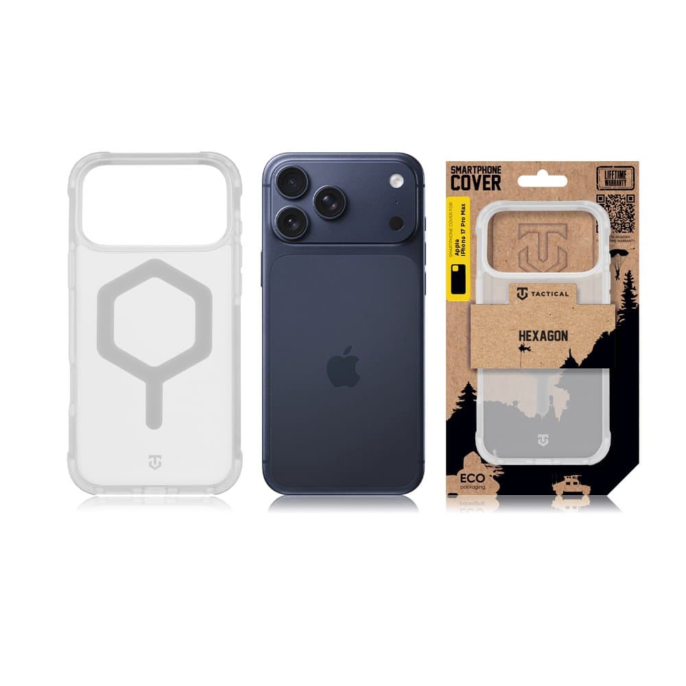 Zadní kryt Tactical MagForce Hexagon pro Apple iPhone 17 Pro Max T-White - náhled 5