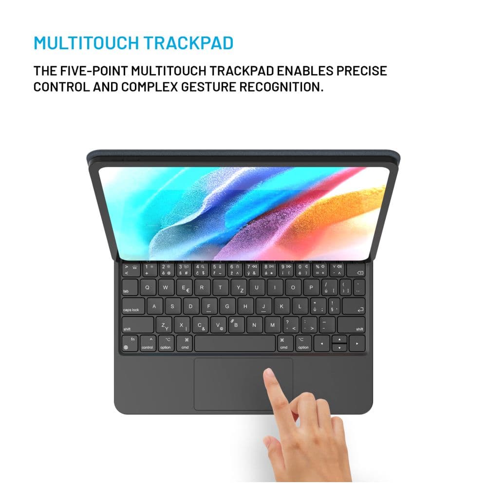 Pouzdro s bezdrátovou klávesnicí s magnetickým uchycením FIXED Typee pro Apple iPad Pro 11" M4 2024, CZ, černé - náhled 5