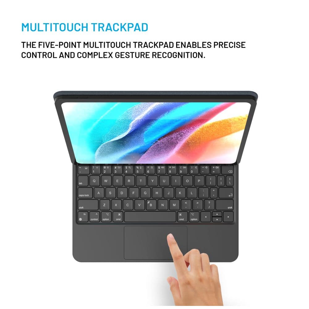 Pouzdro s bezdrátovou klávesnicí s magnetickým uchycením FIXED Typee pro Apple iPad Pro 11" M4 2024, EN, černé - náhled 5