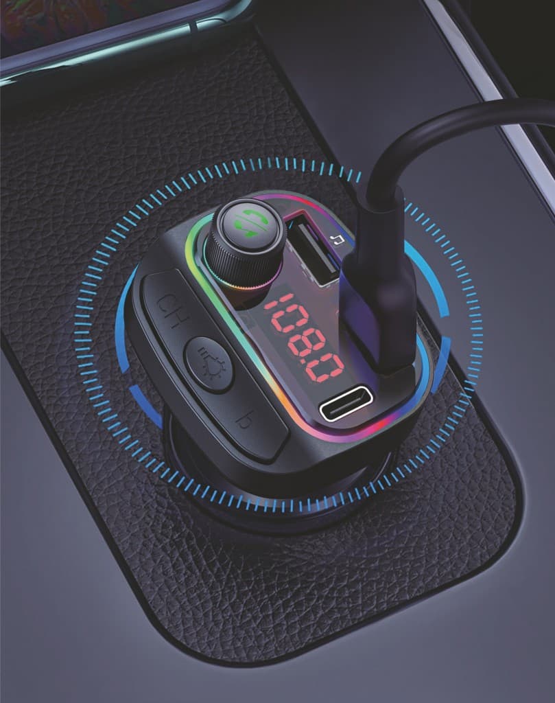 FM Transmitter RGB Swissten černý - náhled 5