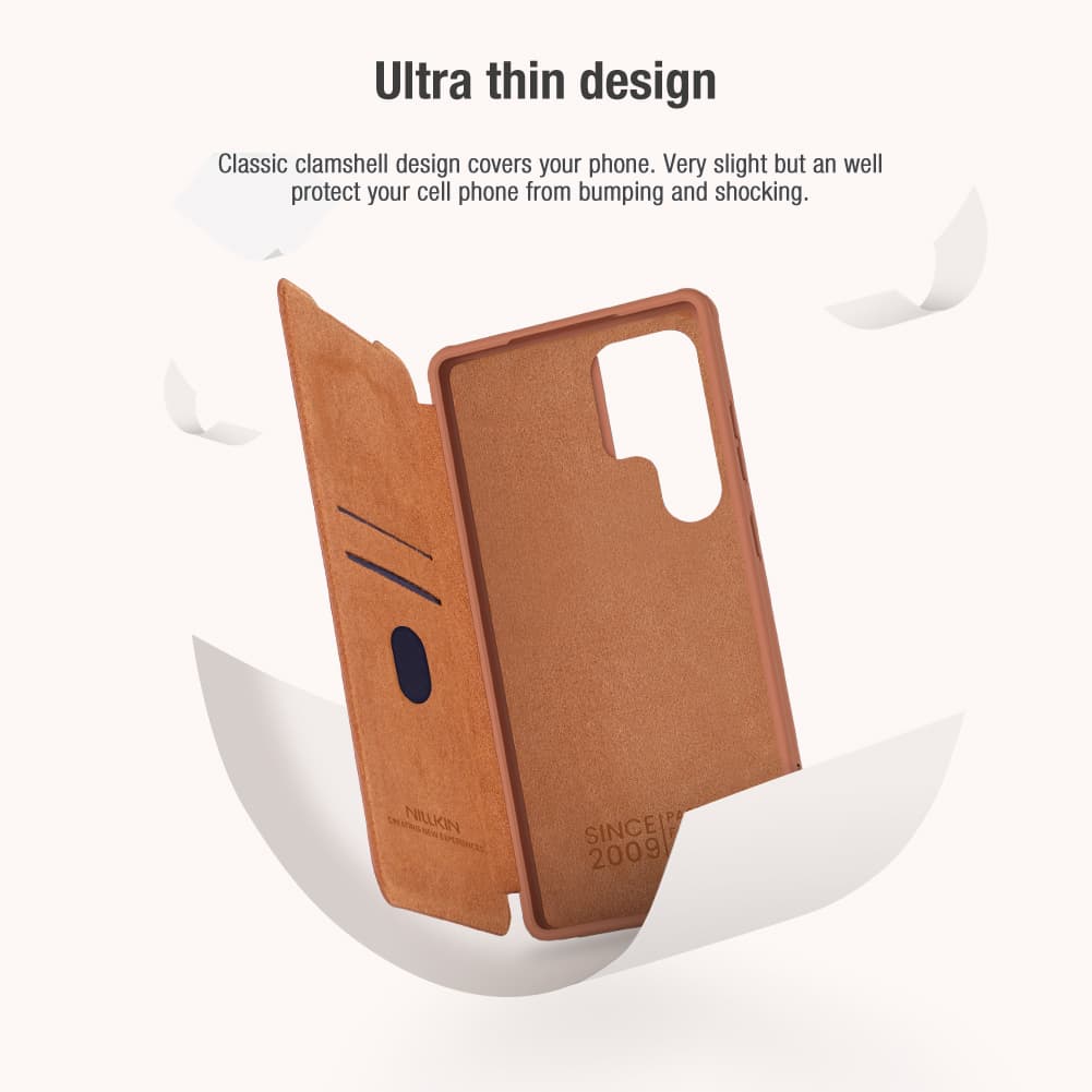 Knížkové pouzdro Nillkin Qin Book PRO pro Samsung Galaxy S25 Ultra Black - náhled 5