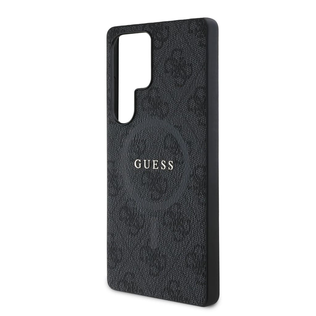 Zadní kryt Guess PU Leather 4G Colored Ring MagSafe pro Samsung Galaxy S25 Ultra Black - náhled 5