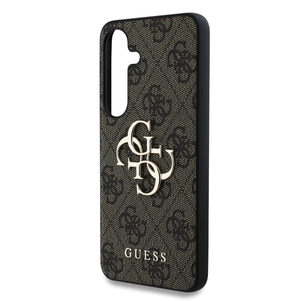 Zadní kryt Guess PU 4G Metal Logo pro Samsung Galaxy S25+ Brown - náhled 5