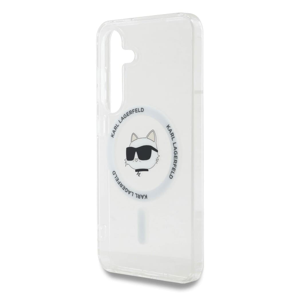 Zadní kryt Karl Lagerfeld IML Choupette Head MagSafe pro Samsung Galaxy S25 Transparent - náhled 5