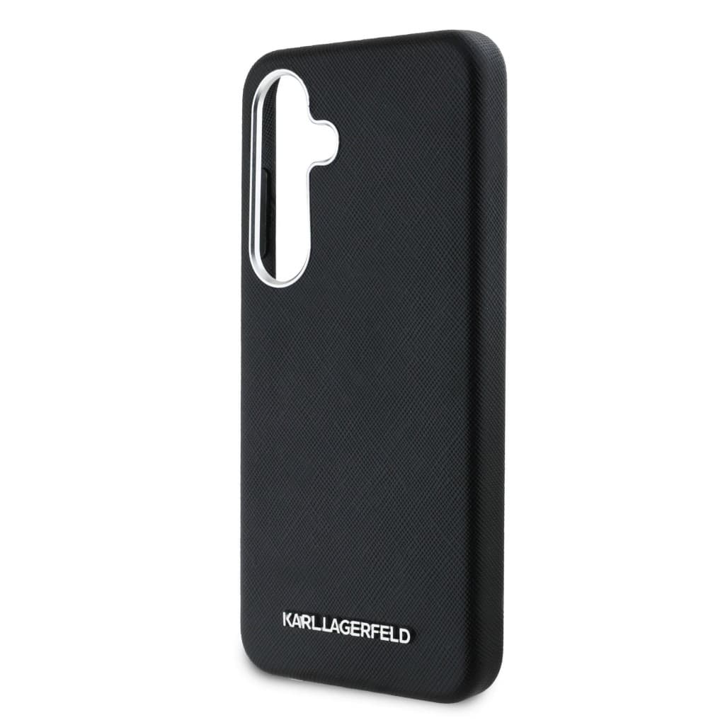 Zadní kryt Karl Lagerfeld PU Saffiano Metal Logo and Frame pro Samsung Galaxy S25 Black - náhled 5