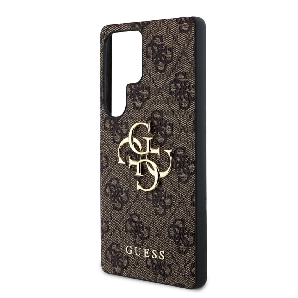 Zadní kryt Guess PU 4G Metal Logo pro Samsung Galaxy S25 Ultra Brown - náhled 5