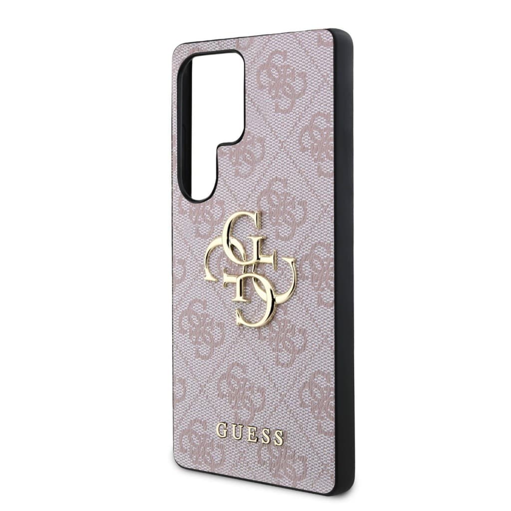 Zadní kryt Guess PU 4G Metal Logo pro Samsung Galaxy S25 Ultra Pink - náhled 5