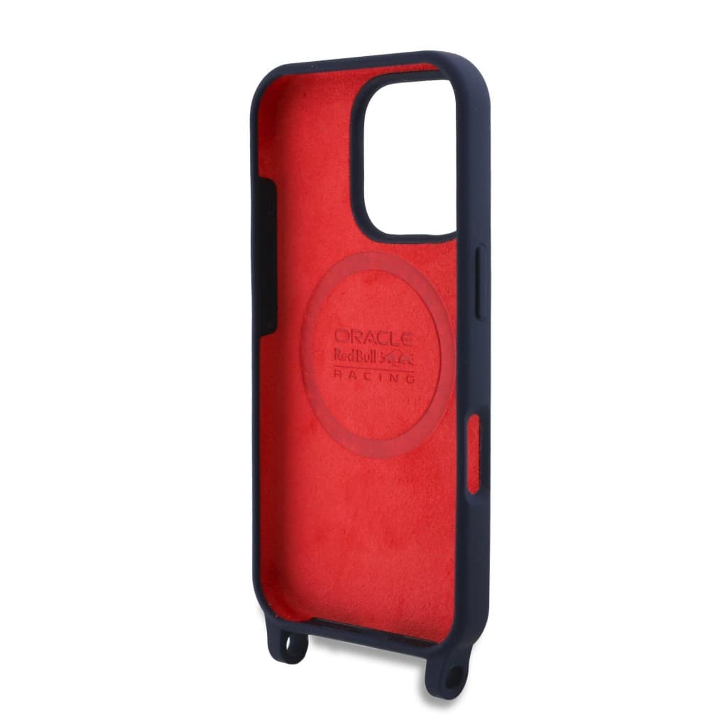 Zadní kryt Red Bull Silicone Vertical Logo MagSafe + Crossbody Popruh pro iPhone 16 Pro Max Navy - náhled 5