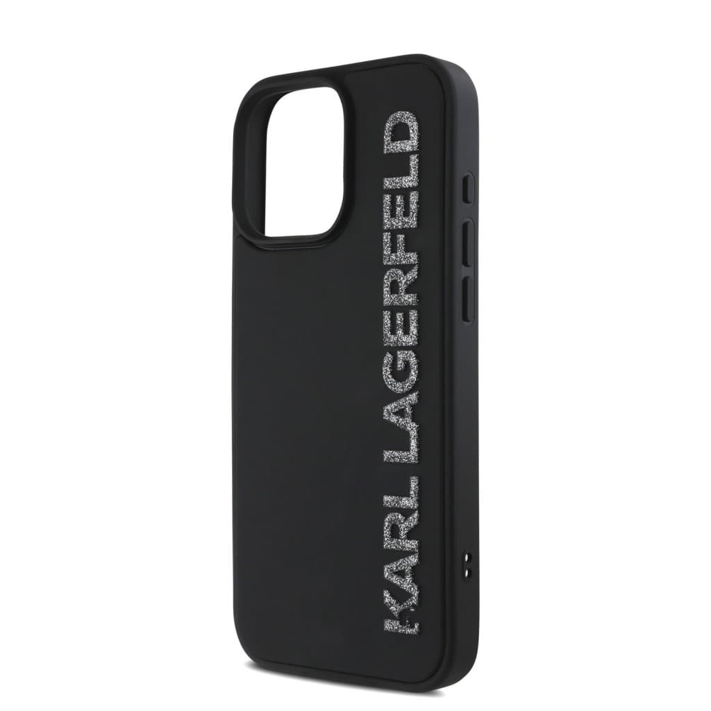Zadní kryt Karl Lagerfeld 3D Rubber Glitter Logo pro iPhone 15 Pro Max Black - náhled 5