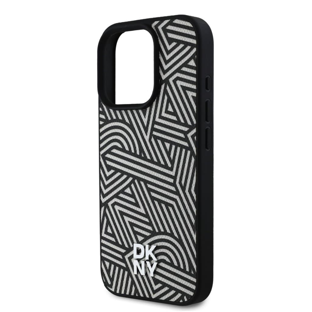 Zadní kryt DKNY PU Leather Crosswalk Pattern Magsafe pro iPhone 16 Pro Ivory - náhled 5