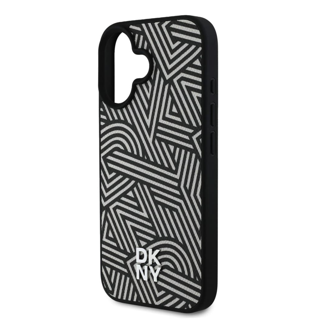 Zadní kryt DKNY PU Leather Crosswalk Pattern Magsafe pro iPhone 16 Ivory - náhled 5