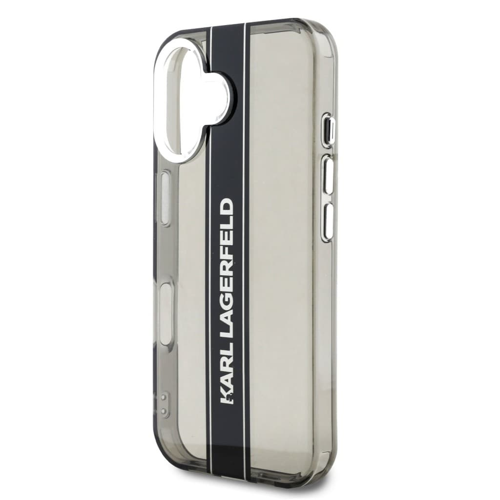 Zadní kryt Karl Lagerfeld IML Stripe Logo pro iPhone 16 Black - náhled 5