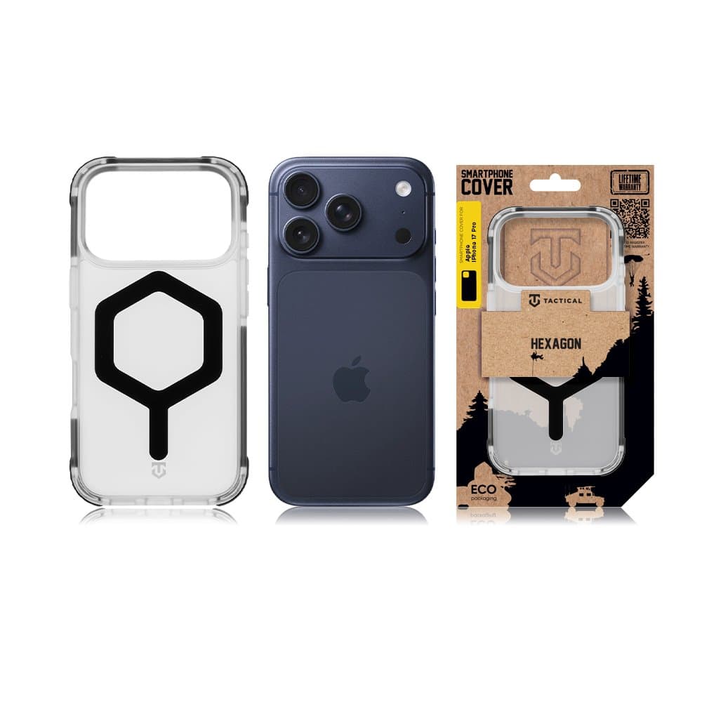 Zadní kryt Tactical MagForce Hexagon pro Apple iPhone 17 Pro T-Black - náhled 5