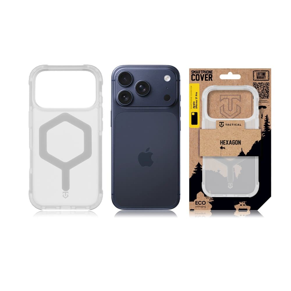Zadní kryt Tactical MagForce Hexagon pro Apple iPhone 17 Pro T-White - náhled 5