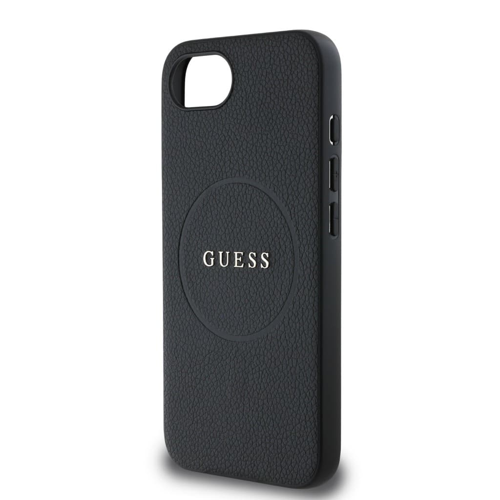 Zadní kryt Guess PU Grained Classic Logo MagSafe pro iPhone 16e Black - náhled 5