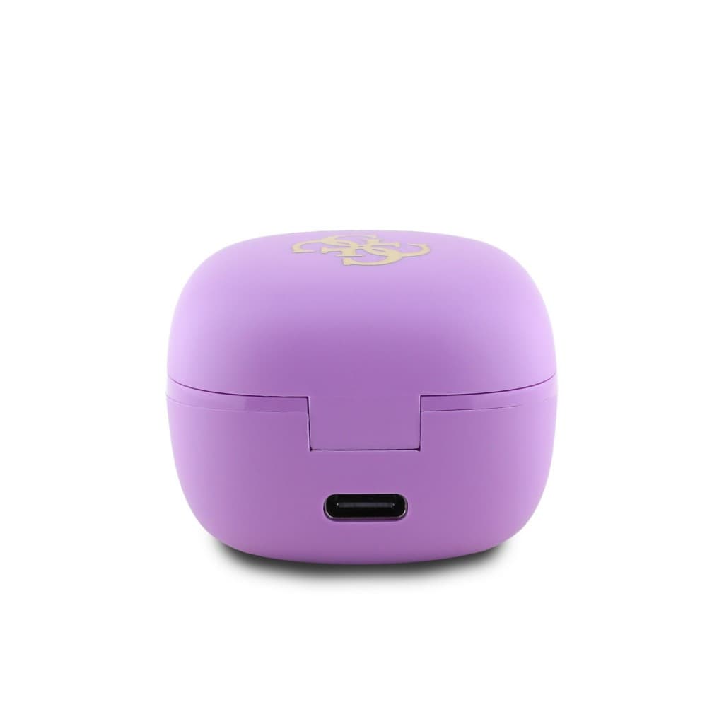Bezdrátová sluchátka Guess 4G Logo Mini TWS Purple - náhled 5