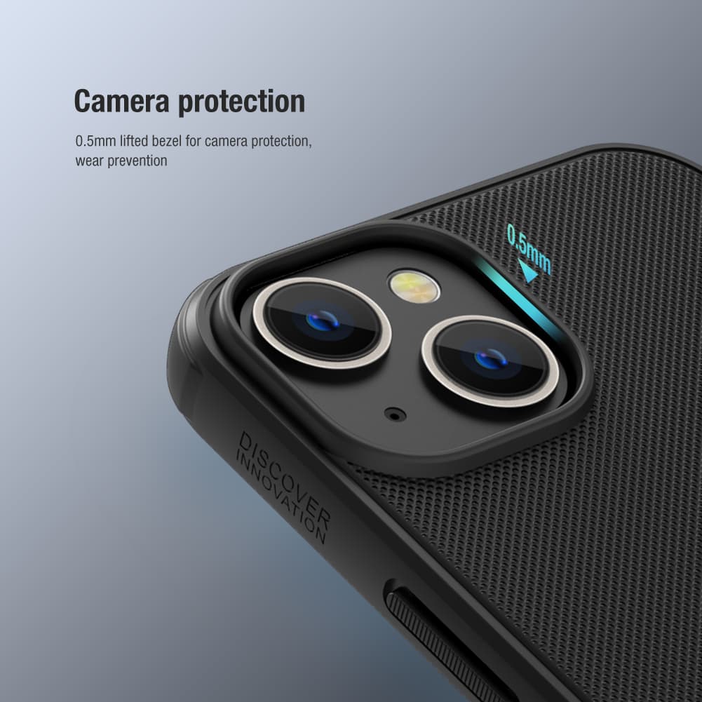 Nillkin Super Frosted PRO Zadní Kryt pro Apple iPhone 14 Black (Without Logo Cutout) - náhled 5