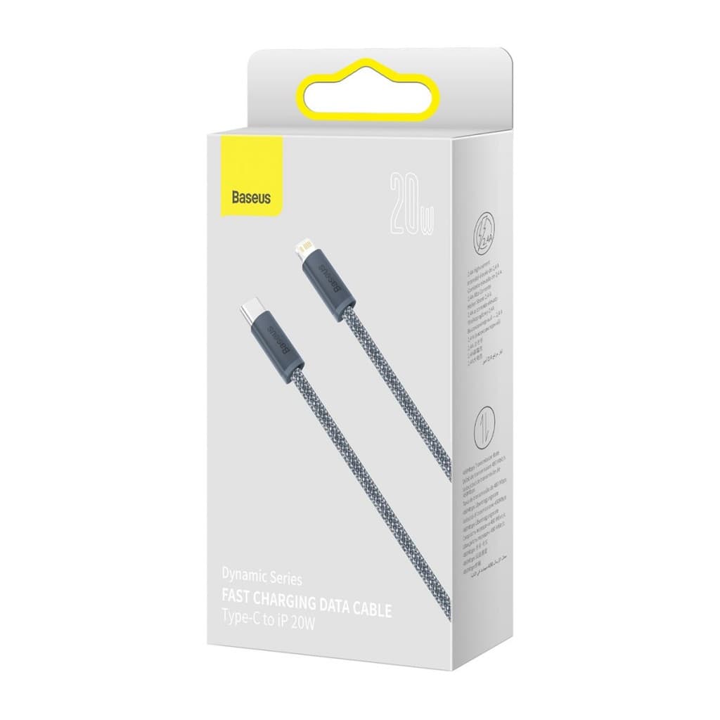 Datový kabel Baseus Dynamic Series Fast Charging USB-C - Lightning 20W 1m Slate Gray - náhled 5