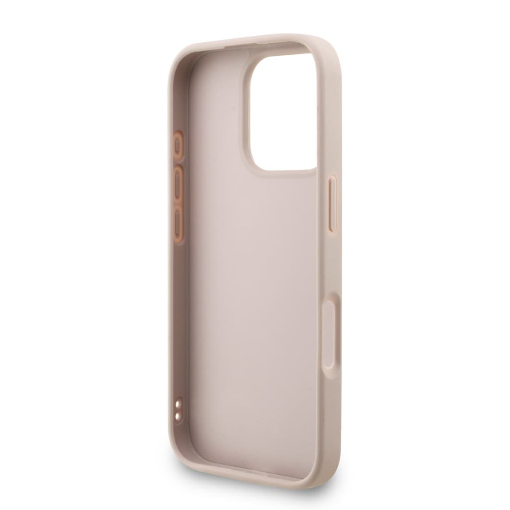 Zadní kryt Guess PU 4G Metal Logo Strap pro iPhone 16 Pro Pink - náhled 5
