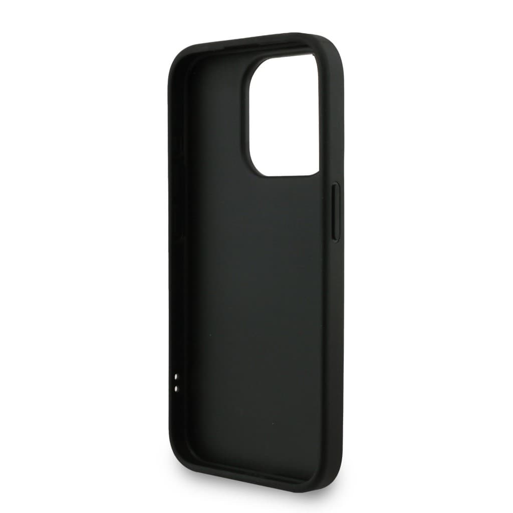 Zadní kryt Guess PU 4G Metal Logo Strap pro iPhone 15 Pro Max Black - náhled 5