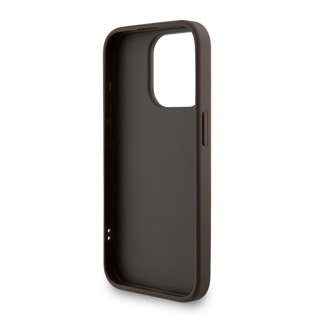 Zadní kryt Guess PU 4G Metal Logo Strap pro iPhone 15 Pro Max Brown - náhled 5