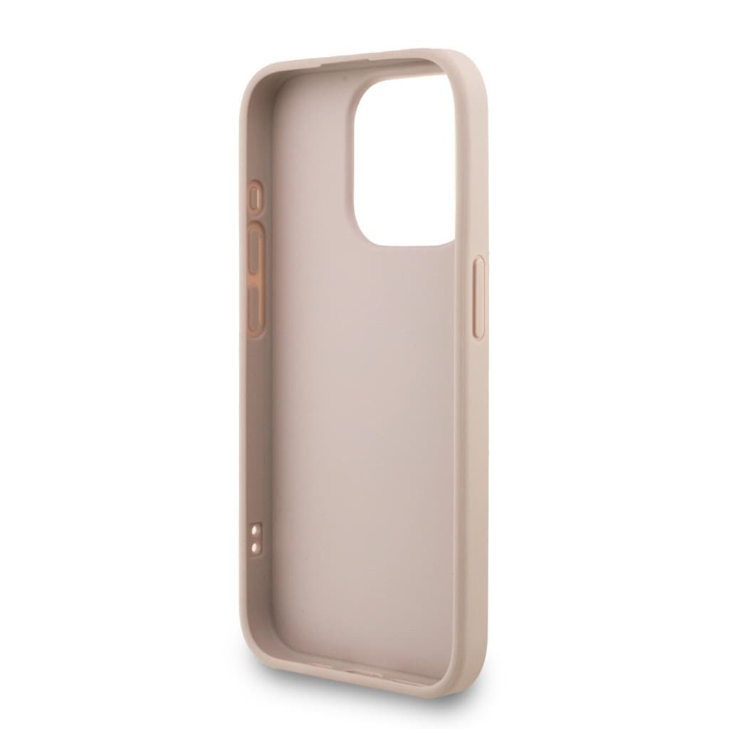 Zadní kryt Guess PU 4G Metal Logo Strap pro iPhone 15 Pro Max Pink - náhled 5