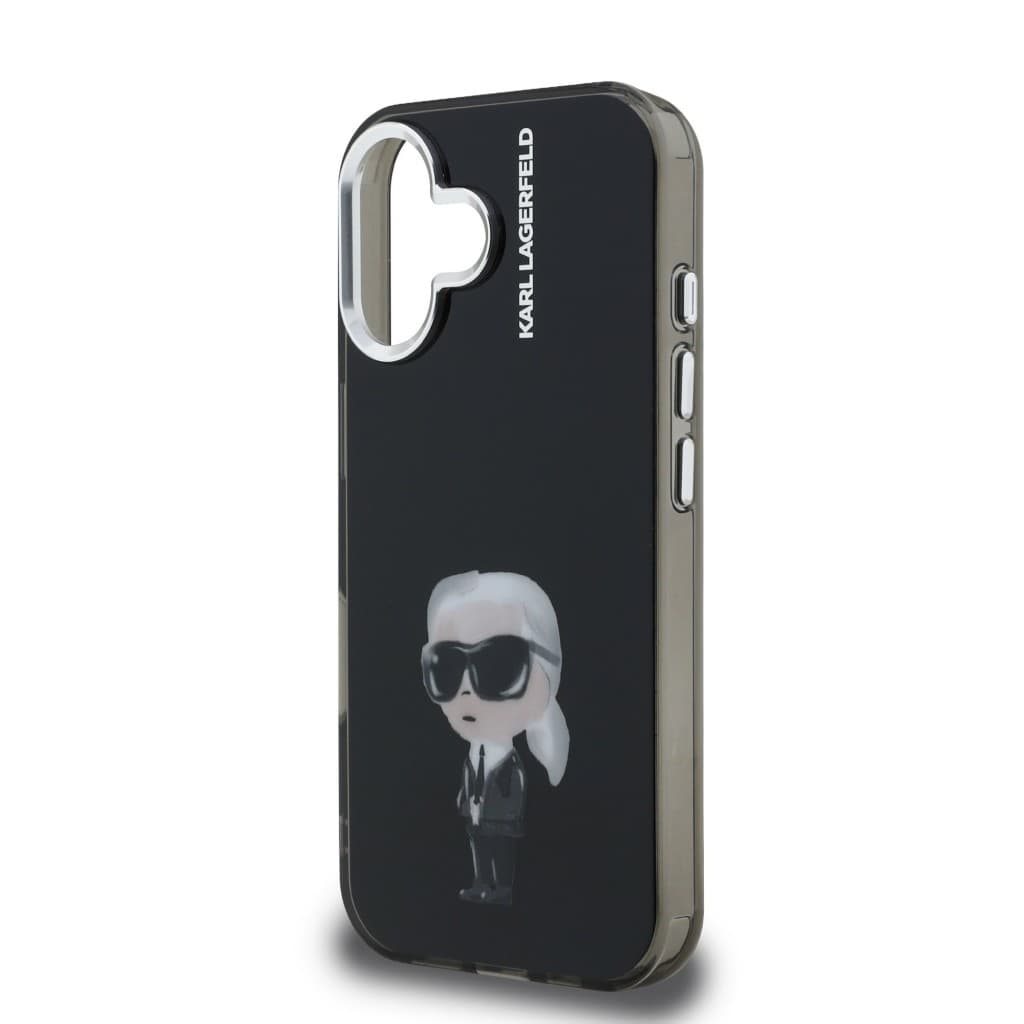 Zadní kryt Karl Lagerfeld IML Aquarelle Karl pro iPhone 16 Black - náhled 5