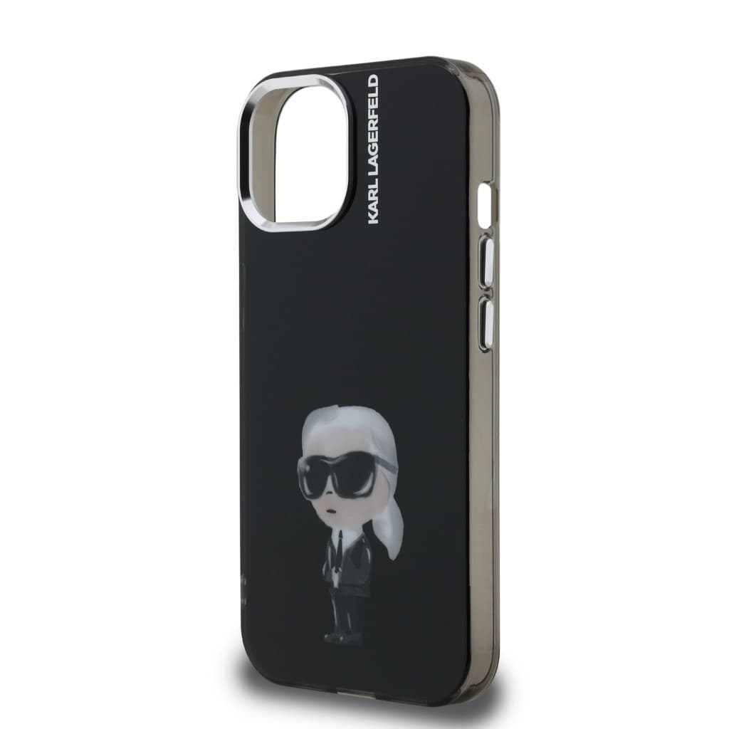 Zadní kryt Karl Lagerfeld IML Aquarelle Karl pro iPhone 15 Black - náhled 5