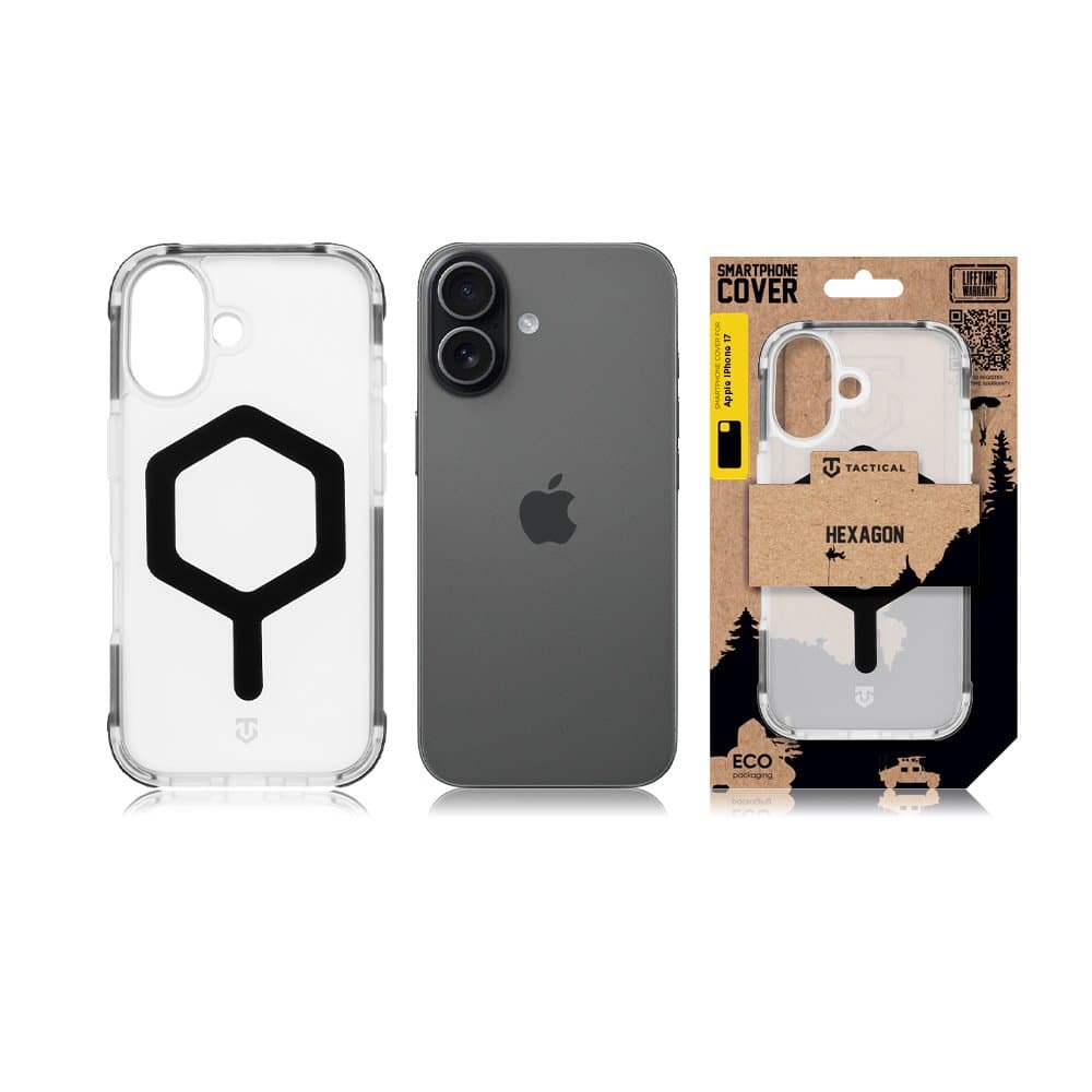 Zadní kryt Tactical MagForce Hexagon pro Apple iPhone 17 T-Black - náhled 5