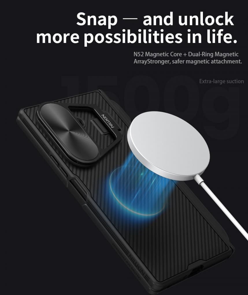 Zadní kryt Nillkin CamShield Prop Magnetic Pen Slot  pro Samsung Galaxy Z Fold 7 Black - náhled 5