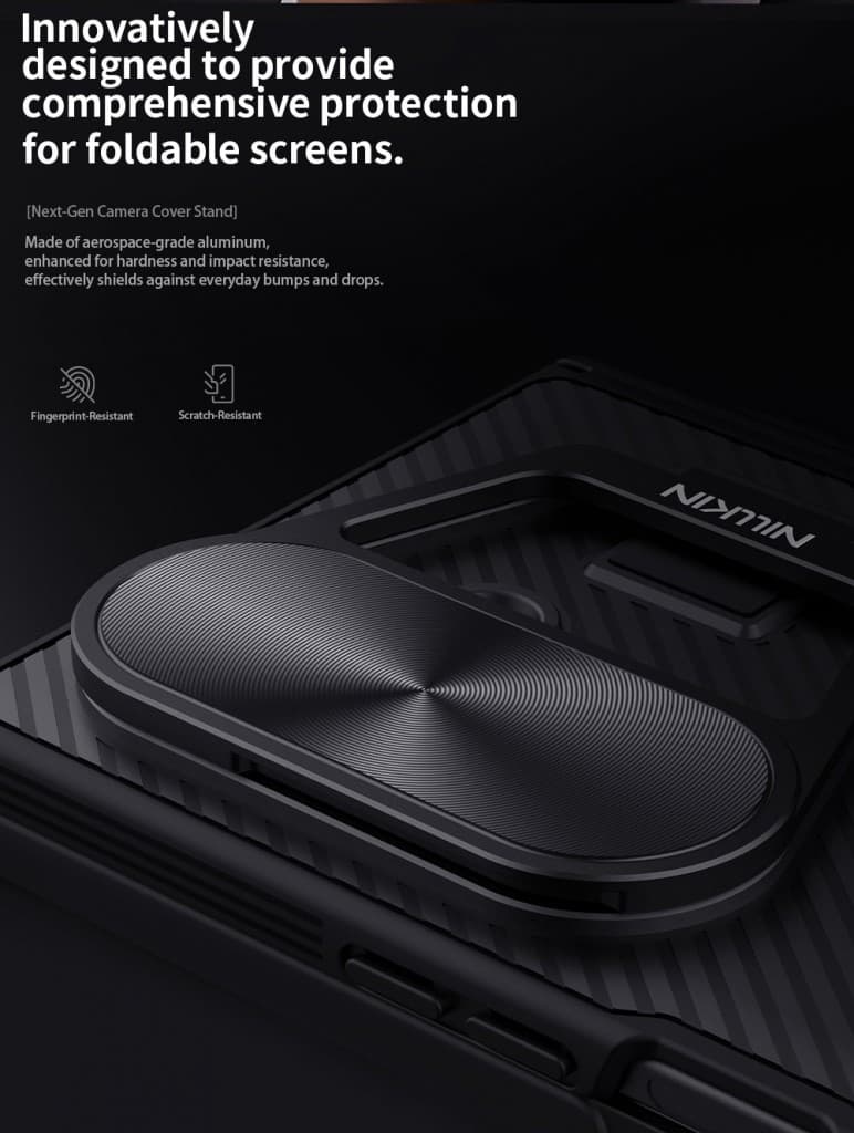 Zadní kryt Nillkin CamShield Prop Pen Slot pro Samsung Galaxy Z Fold 7 Black - náhled 5