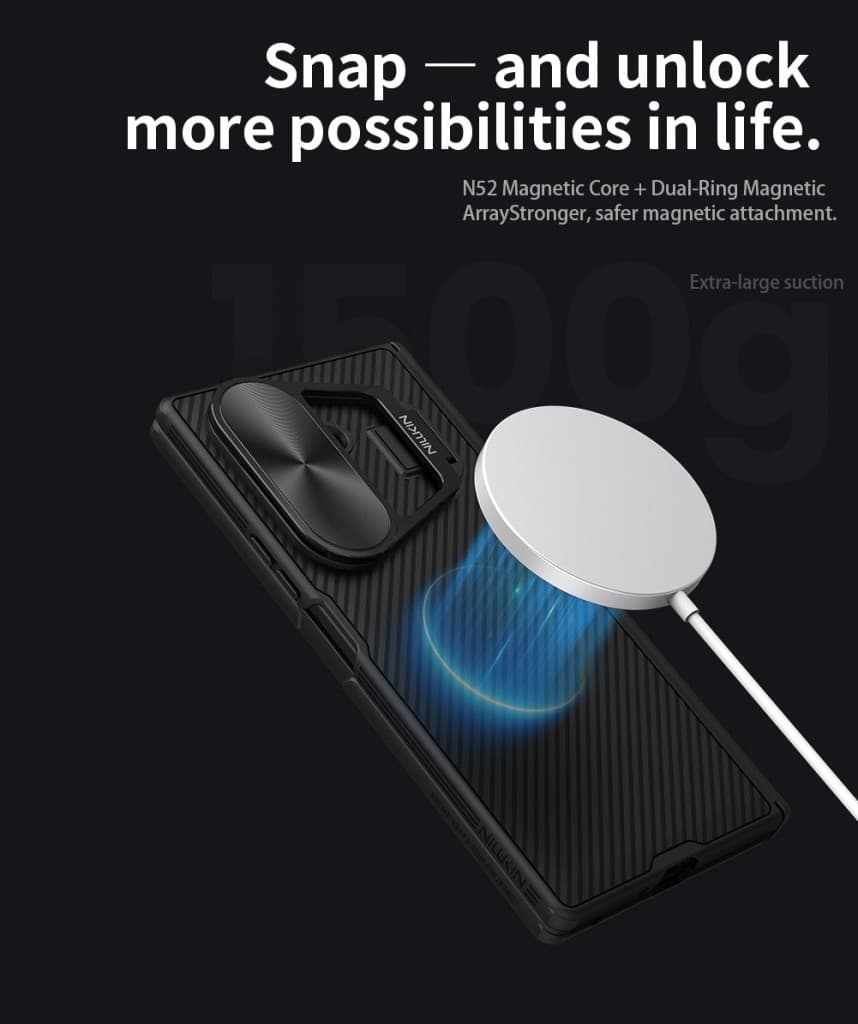 Zadní kryt Nillkin CamShield Prop Magnetic pro Samsung Galaxy Z Fold 7 Black - náhled 5