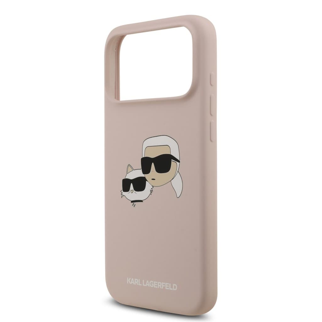 Zadní kryt Karl Lagerfeld Liquid Silicone Double Heads MagSafe pro iPhone 17 Pro Max Pink - náhled 5