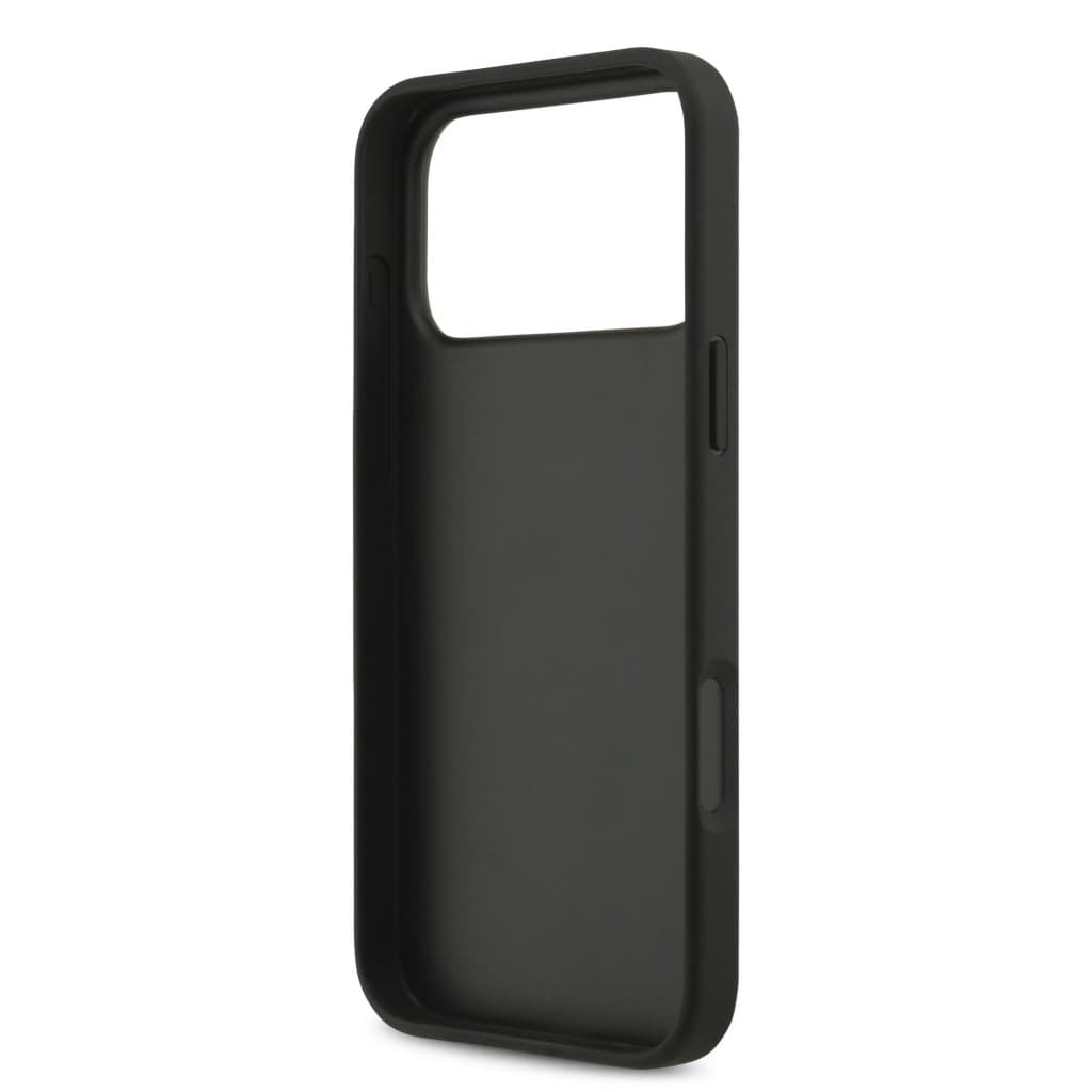Zadní kryt Guess PU 4G Metal Logo Strap pro iPhone 17 Pro Max Black - náhled 5