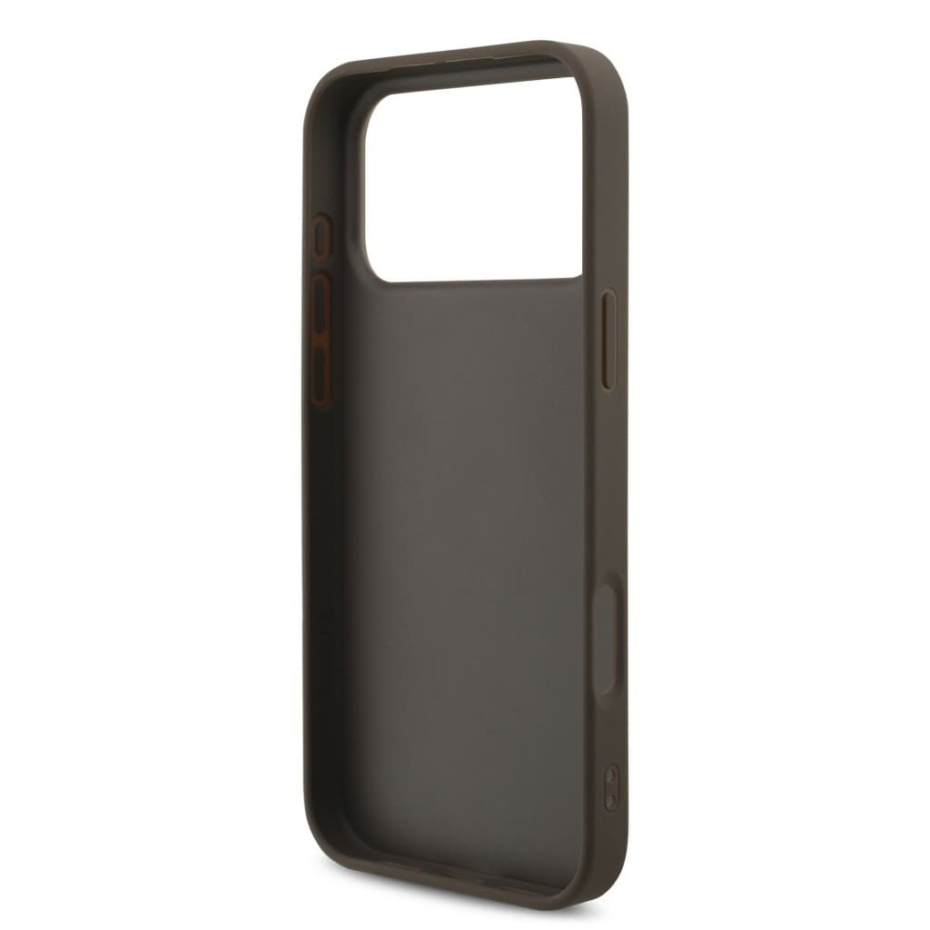 Zadní kryt Guess PU 4G Metal Logo Strap pro iPhone 17 Pro Max Brown - náhled 5