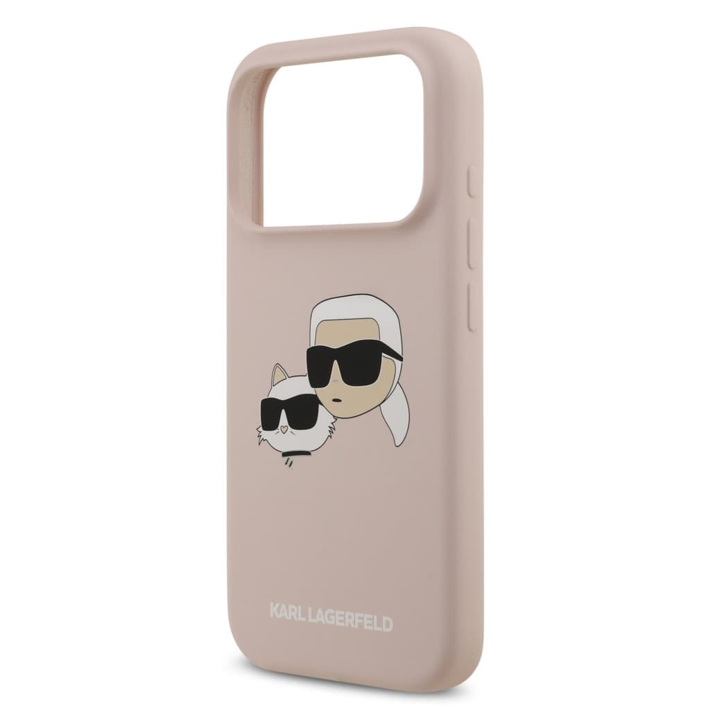 Zadní kryt Karl Lagerfeld Liquid Silicone Double Heads MagSafe pro iPhone 17 Pro Pink - náhled 5