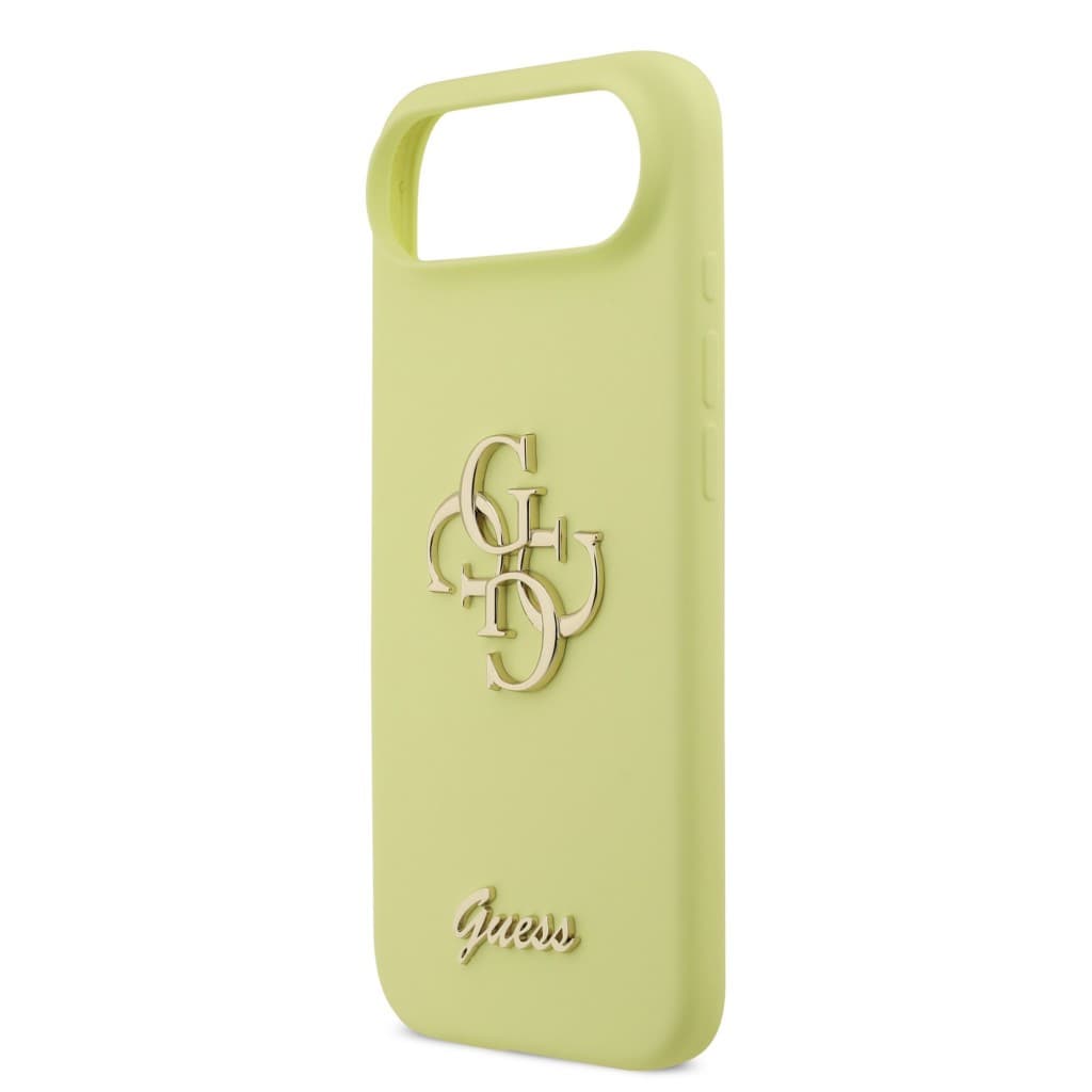Zadní kryt Guess Liquid Silicone 4G Metal Logo pro iPhone 17 Air Yellow - náhled 5