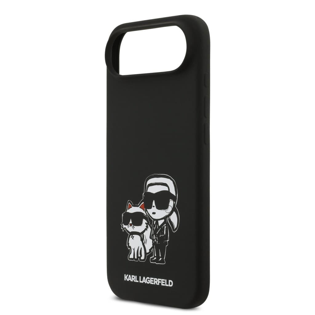 Zadní kryt Karl Lagerfeld Liquid Silicone K&amp;CH Sketch MagSafe pro iPhone 17 Air Black - náhled 5