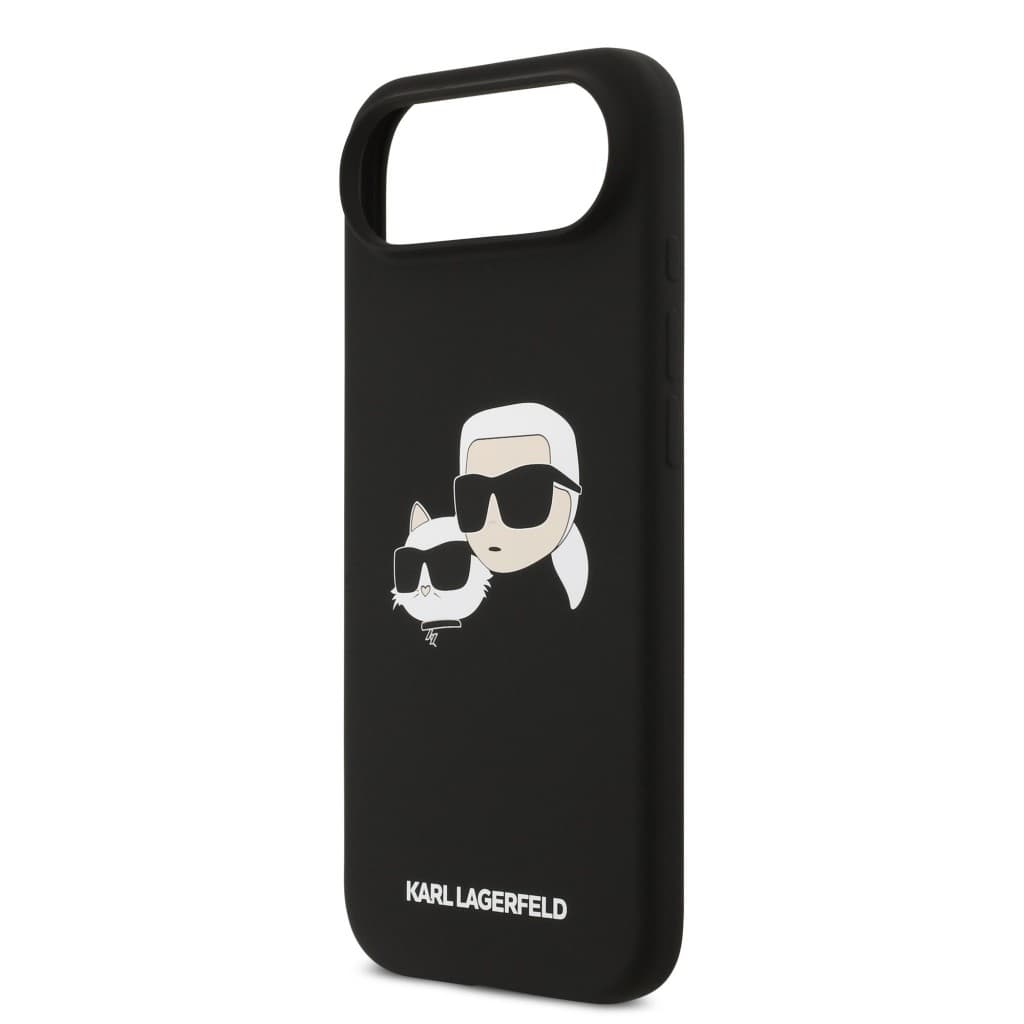 Zadní kryt Karl Lagerfeld Liquid Silicone Double Heads MagSafe pro iPhone 17 Air Black - náhled 5