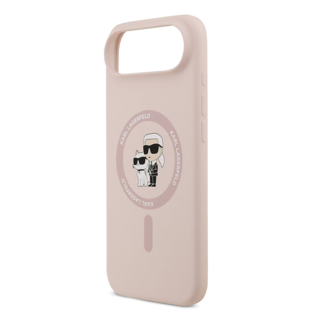 Zadní kryt Karl Lagerfeld Liquid Silicone Karl and Choupette MagSafe pro iPhone 17 Air Pink - náhled 5